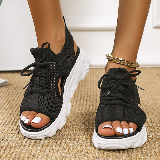 Sandalias Deportivas Mujer Plataforma Gruesa Malla Transpirable Comodidad Total - Image 2