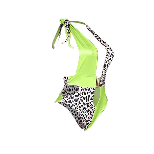 Traje de Baño Enterizo para Mujer con Panel Estampado en Espalda - Image 2