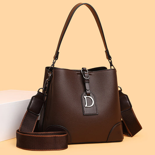 Bolso Bucket Bandolera Bicolor para Mujer - Image 2