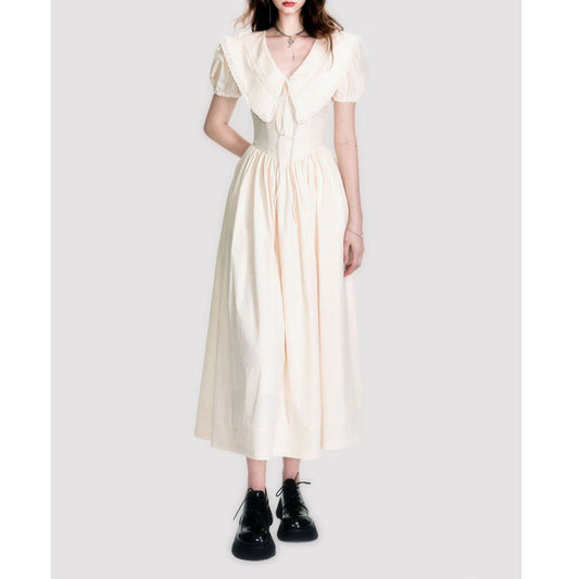 Vestido Ajustador de Cintura con Cuello Tipo Muñeca - Diseño Francés Elegante - Image 2