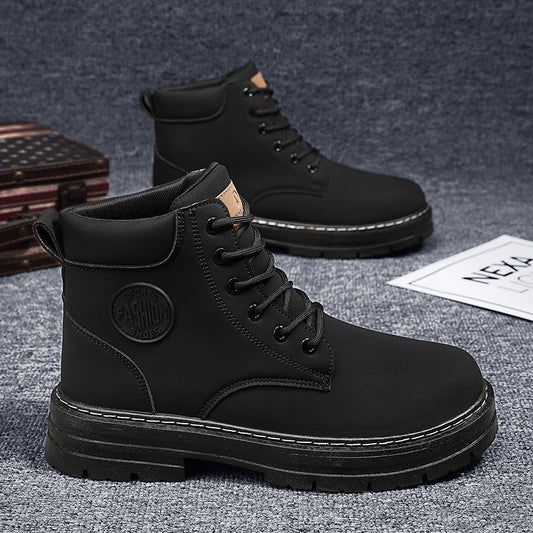 Botas de Trabajo Martin Altas para Hombre con Suela Reforzada Estilo Inglés - Image 2