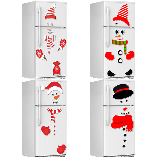 Imán Decorativo Navideño Muñeco de Nieve Expresivo para Refrigerador - Image 2