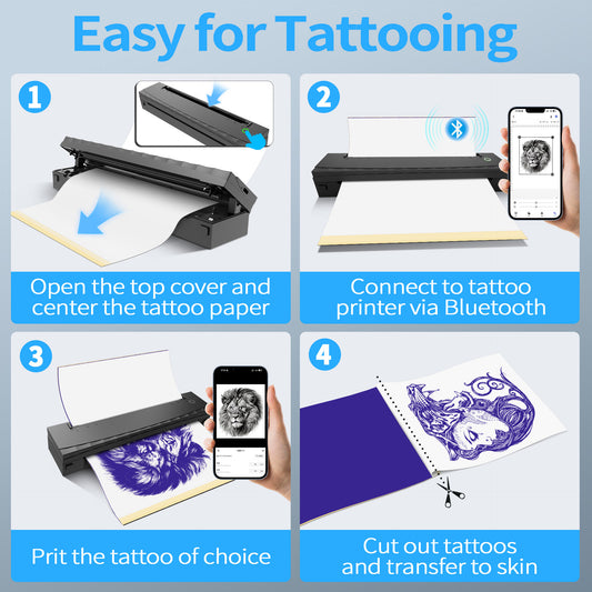 Impresora Térmica Portátil Bluetooth A4 para Tatuajes - Image 2