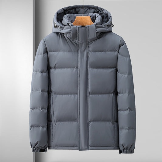 Chaqueta Impermeable con Plumón para Hombre - Corte Holgado con Capucha - Image 2