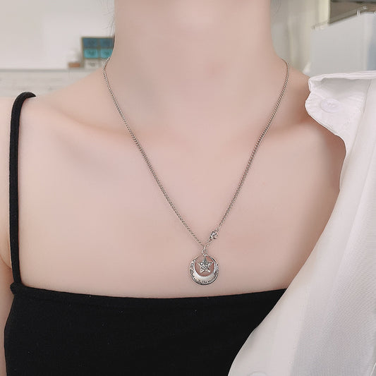 Collar Plata Luna y Estrellas - Diseño Creativo en Plata Esterlina - Image 2