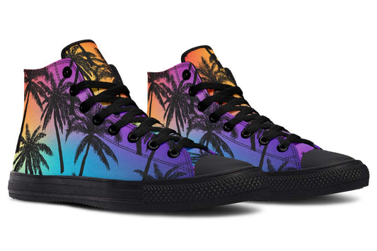 Zapatillas Canvas Altas con Estampado de Pareja - Image 2