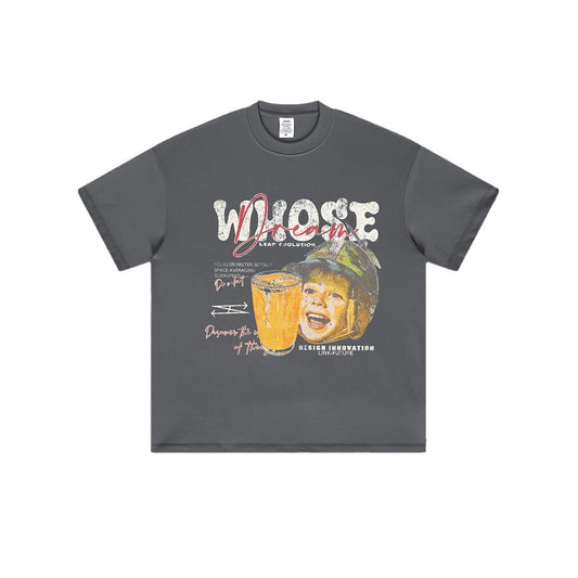 Playera Infantil Estampada con Diseño Cartoon Lavado Distressed - Image 2