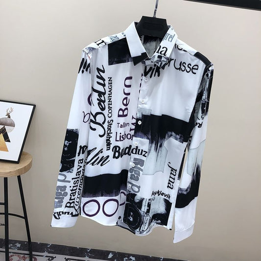 Camisa Casual Retro Floral para Hombre - Image 2