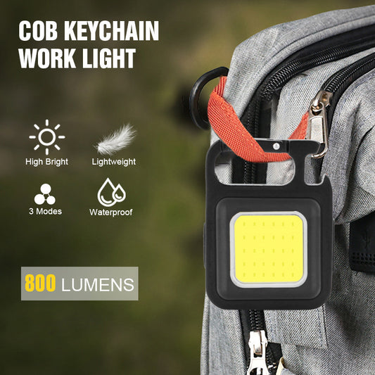 Linterna LED Portátil USB Llavero Aleación - Luz de Emergencia Multifunción - Image 2