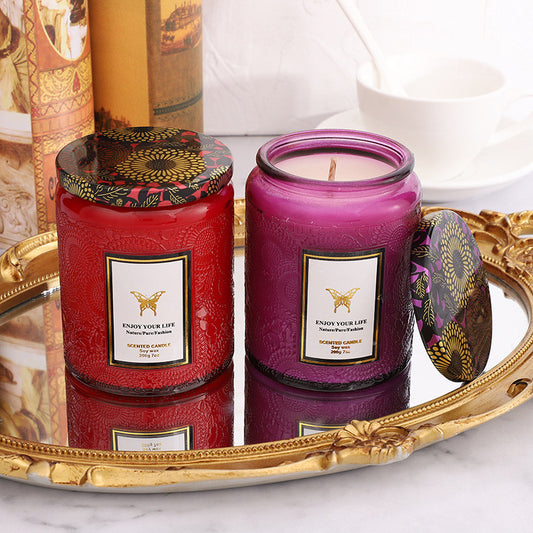 Velas Aromáticas de Soja Hechas a Mano con Vidrio Grabado - Regalo Perfecto - Image 2