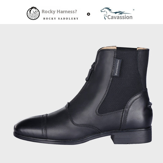 Botas Ecuestres de Cuero Genuino para Tobillos - Image 2
