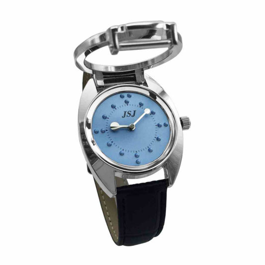 Reloj Redondo Táctil con Flip - Lectura al Tacto - Image 2