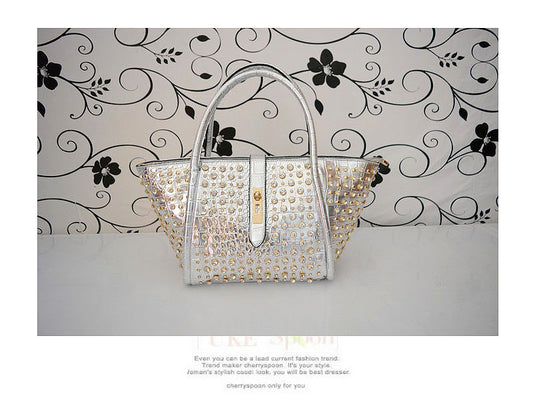 Bolso Bandolera para Dama con Cristales de Diamante - Image 2