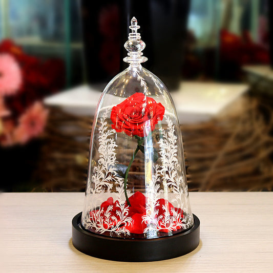 Rosa Preservada en Campana de Cristal - Regalo Creativo Eterno - Image 2