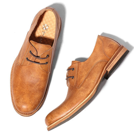 Zapatos Casuales Retro Estilo Británico para Hombre - Diseño Desgastado Transpirable - Image 2