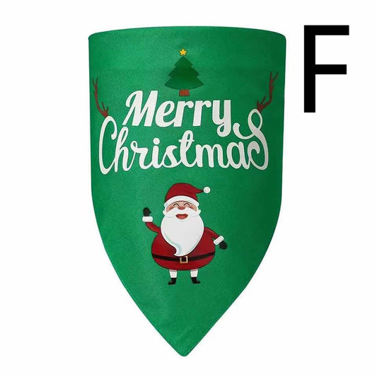 Pañuelo Triangular Navideño para Perros de Doble Capa - Image 2