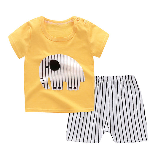 Traje Infantil de Algodón con Manga Corta para Bebé - Image 2