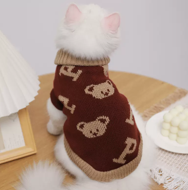 Suéteres de Otoño e Invierno Anti-Pérdida de Pelo para Gatitos y Mascotas - Image 2
