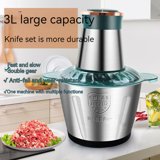 Moledor de Carne Eléctrico de Acero Inoxidable Gran Capacidad Multiusos - Image 2