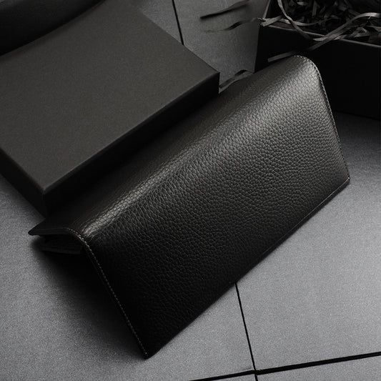 Billetera de Cuero Vacuno Premium con Patrón Lichi para Hombre - Image 2