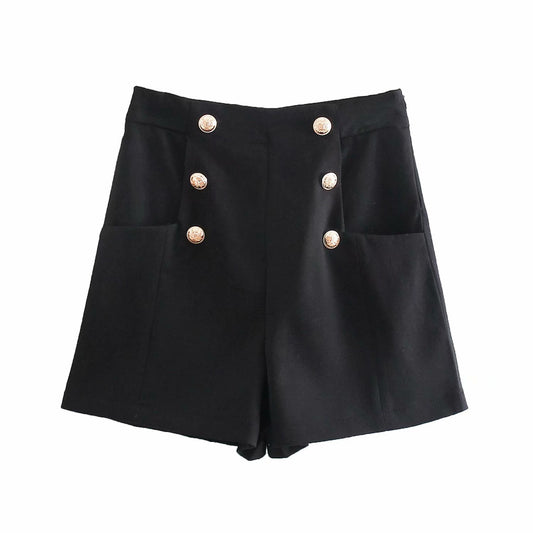 Shorts Blazer Slim Fit con Doble Frente para Mujer - Image 2