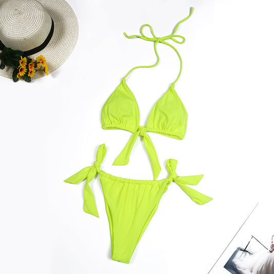 Bikini Escote Halter Multicolor con Cierre Ajustable - Image 2