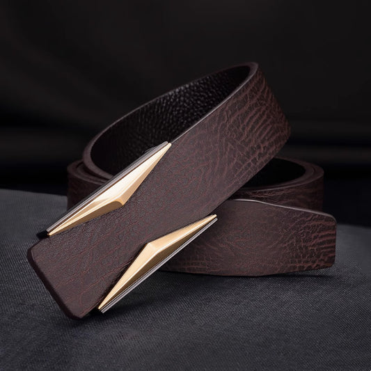 Cinturón Elegante para Hombre Estilo Coreano con Hebilla Suave - Image 2