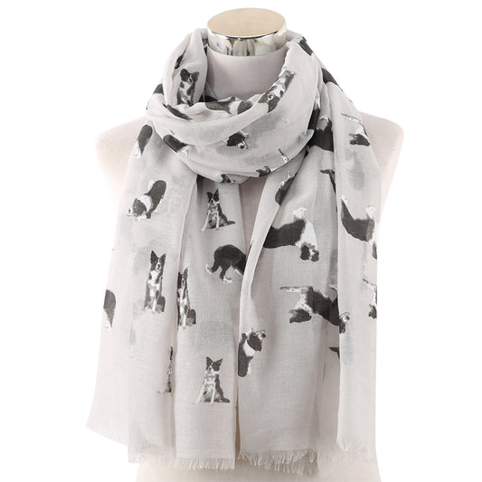 Pañuelo Estampado con Perros para Mujer - Protección Solar Outdoor - Image 2