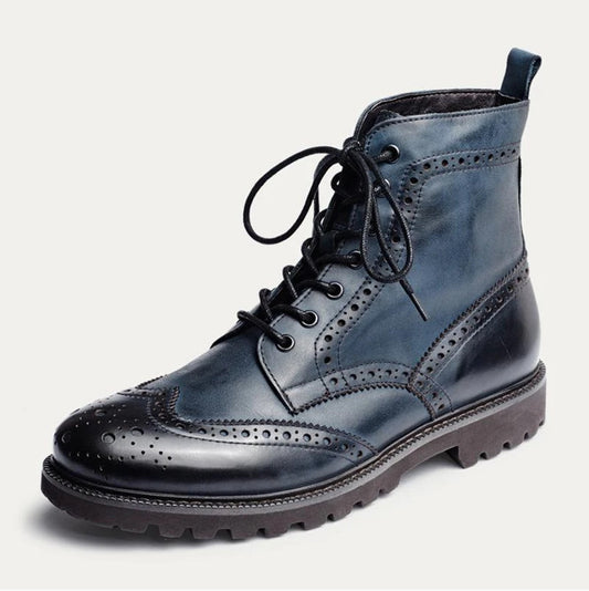 Botas Martin Casuales para Hombre - Tacón Bajo y Punta Redonda - Image 2