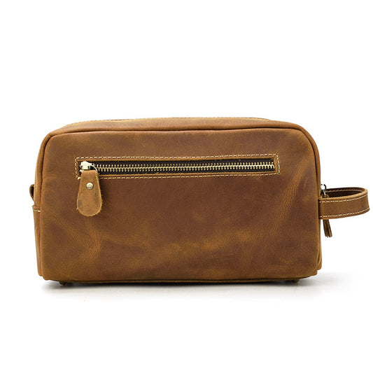 Bolso de Cuero Crazy Horse Gran Capacidad - Cartera de Mano Premium - Image 2