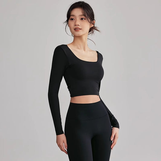Playera Deportiva Manga Larga Beauty Back para Entrenamiento - Image 2
