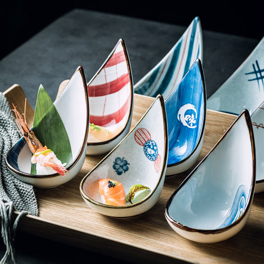 Plato de Cerámica Japonesa para Aperitivos y Condimentos - Image 2