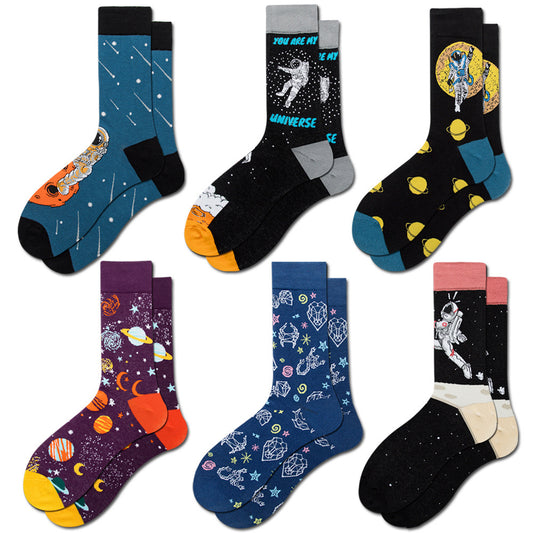 Calcetines Estampado Constelaciones Planeta - Diseño Cómico Unisex - Image 2