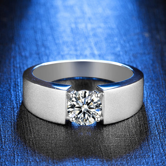 Anillo de Moissanita para Hombre - Diseño Elegante y Moderno - Image 2