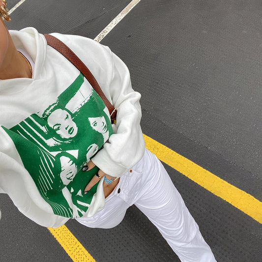 Suéter Escolar Blanco de Una Pieza para Mujer - Image 2