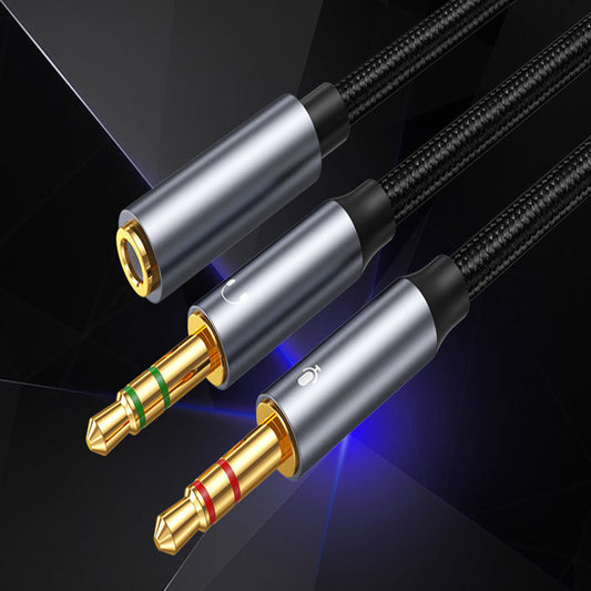 Cable Adaptador de Micrófono Headset 3.5mm para Audio - Image 2