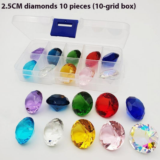 Caja de Gemas de Cristal de 10 Colores - Estuche Organizador de 10 Compartimentos - Image 2
