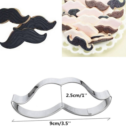 Molde de Acero Inoxidable para Galletas con Diseño de Bigote - Image 2