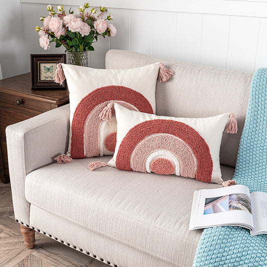 Funda de Almohada Velvet con Formas Geométricas para Decoración del Hogar - Image 2