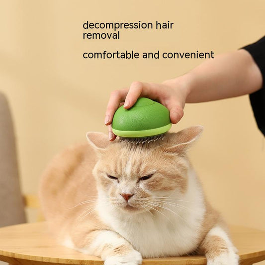 Peine Deslanador para Mascotas con Aguja de Acero Inoxidable - Herramienta de Aseo en Forma de Aguacate - Image 2