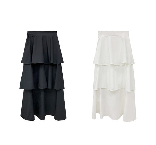 Falda Negra Cintura Alta Diseño Minimalista - Image 2