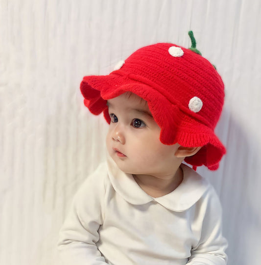 Gorro Tejido Cálido con Ala Ancha para Niños - Image 2