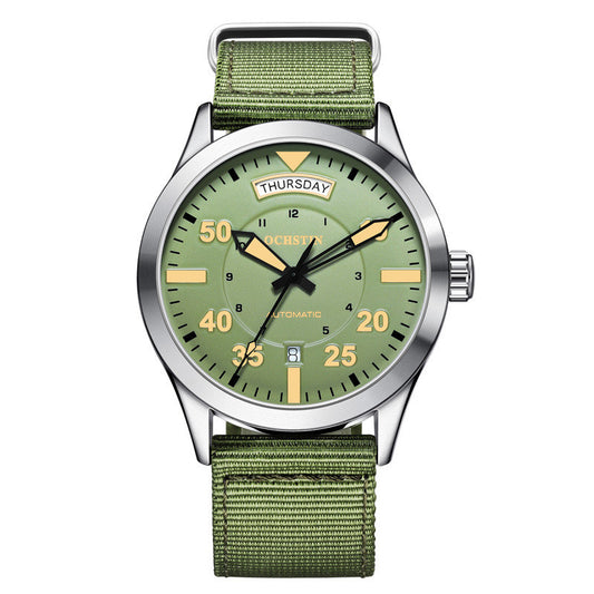 Reloj Mecánico Automático Resistente al Agua con Correa de Nylon - Image 2