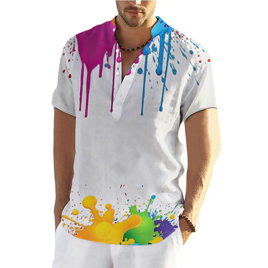 Playera Hombre Estampado Graffiti 3D Verano - Image 2