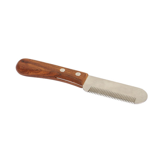Peine y Cuchilla de Aseo para Perros y Gatos - Madera Natural - Image 2