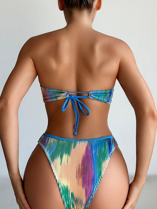 Bikini Tubo Estampado a Todo Color - Image 2