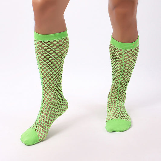 Calcetines de Malla Hueca para Hombre - Diseño Fishnet Japonés - Image 2