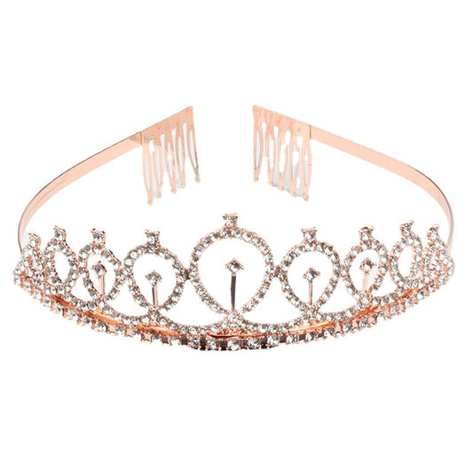 Corona de Cumpleaños Nupcial con Diamantes Brillantes en Aleación - Image 2
