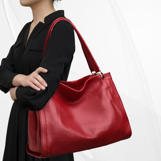 Bolso de Cuero Genuino para Mujer - Diseño Minimalista de Bandolera - Image 2
