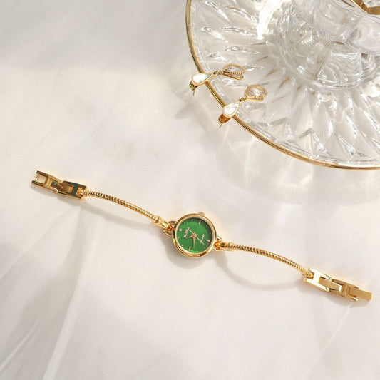 Reloj de Cuarzo Dorado Retro para Mujer - Image 2